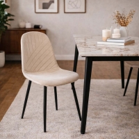 Καρέκλα Nextdeco βελούδινη μεταλλικά πόδια Υ88x55x44εκ. Καρέκλα Nextdeco βελούδινη μεταλλικά πόδια Υ88x55x44εκ.