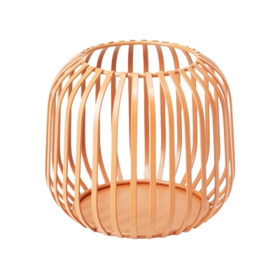 Κηροπήγιο μεταλλικό για ρεσώ πορτοκαλί 12,5x11,4εκ