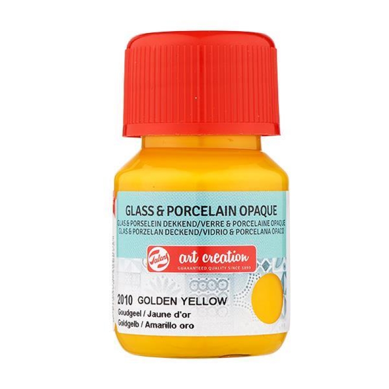 Talens χρώμα glass/porcelain opaque 2010 golden yellow 30ml Talens χρώμα glass/porcelain opaque 2010 golden yellow 30ml