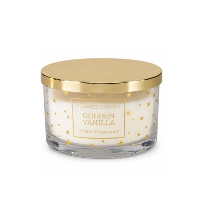 Αρωματικό κερί σε γυάλινο δοχείο Golden Vanilla Ø13εκ.