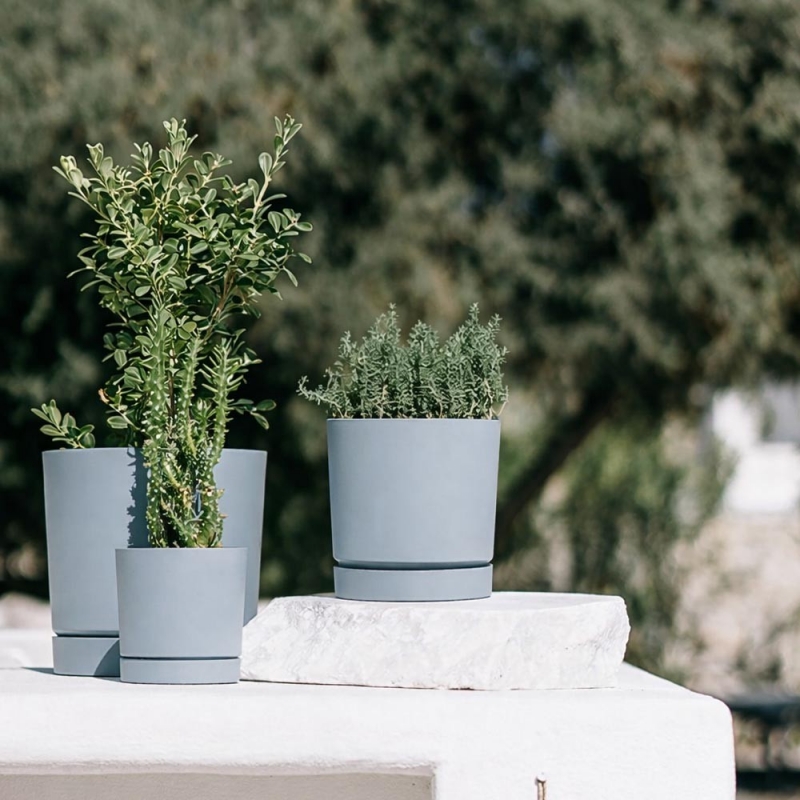 Γλάστρα Tubo μικρή γκρι Y10,9xΦ10,8εκ. Γλάστρα Tubo μικρή γκρι Y10,9xΦ10,8εκ.