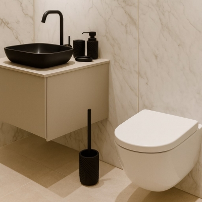 Σετ αξεσουάρ μπάνιου Nairobi πλαστικό 3 τεμαχίων Σετ αξεσουάρ μπάνιου Nairobi πλαστικό 3 τεμαχίων