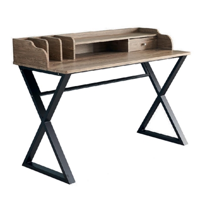 Γραφείο μεταλλικό Nextdeco καφέ με συρτάρια Υ91x120x60εκ. Γραφείο μεταλλικό Nextdeco καφέ με συρτάρια Υ91x120x60εκ.