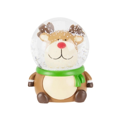 Χριστουγεννιάτικη χιονόμπαλα Τάρανδος Υ8,5×7×7εκ.