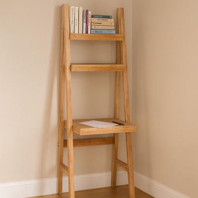 Ραφιέρα γραφείο Nextdeco ανακυκλωμένο ξύλο mahoni Υ195xM66xΠ49εκ