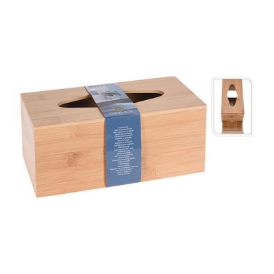 Θήκη για xαρτομάντηλα από bamboo 24,5x11,6x10,5εκ. Θήκη για xαρτομάντηλα από bamboo 24,5x11,6x10,5εκ.