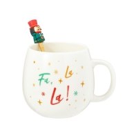 Κούπα 550ml με κουτάλι Fa La La πορσελάνη Κούπα 550ml με κουτάλι Fa La La πορσελάνη