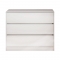 Συρταριέρα 3 συρταριών Nextdeco MDF λευκή Υ67×80×40εκ.