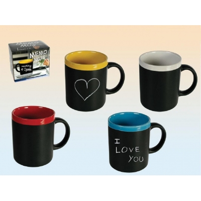 Κεραμική κούπα memo με 2 κιμωλίες Κεραμική κούπα memo με 2 κιμωλίες