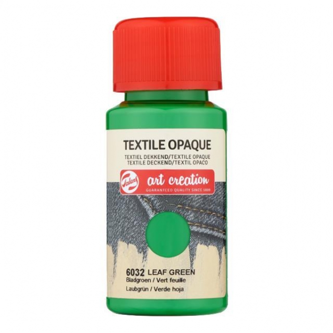 Talens χρώμα textile opaque 6032 leaf green 50ml