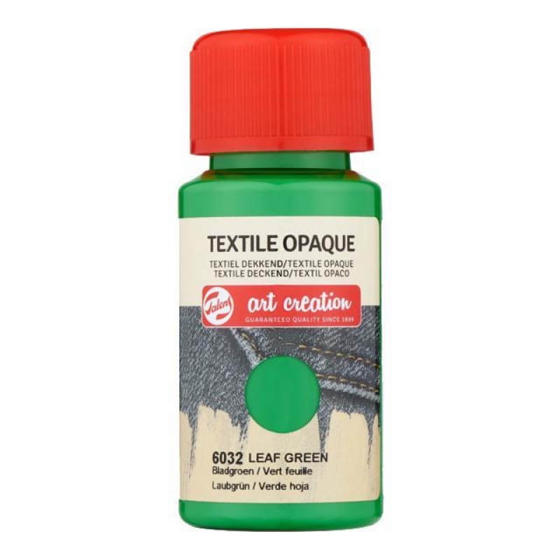 Talens χρώμα textile opaque 6032 leaf green 50ml