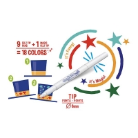 Carioca magic color change μαρκαδόροι 10 χρωμάτων