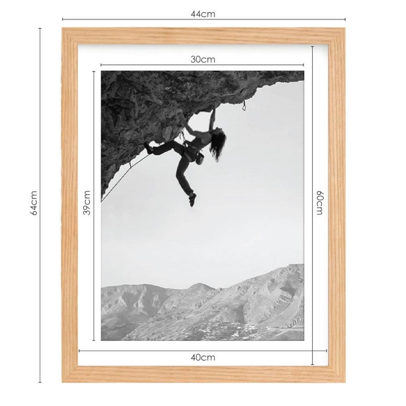 Κορνίζα τοίχου ξύλινη με ακρυλικό τζάμι 60x40εκ.