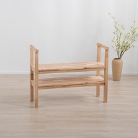 Παπουτσοθήκη παγκάκι Nextdeco Natural μασίφ ξύλο Υ70,5x90x34εκ.