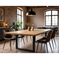 Τραπέζι κουζίνας Nextdeco μασίφ ξύλο φτελιάς Υ79x180x100εκ. Τραπέζι κουζίνας Nextdeco μασίφ ξύλο φτελιάς Υ79x180x100εκ.