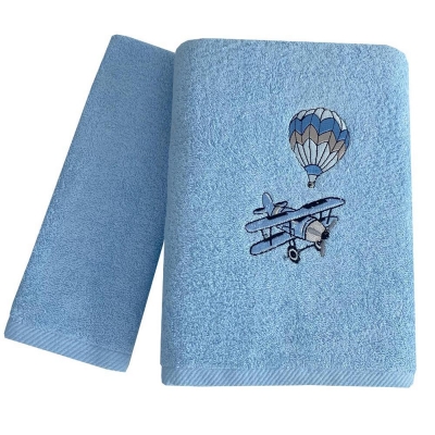 Σετ παιδικές πετσέτες Sky fly 100% βαμβάκι πεννιε 480gsm