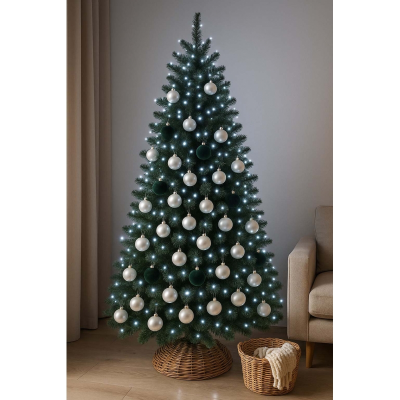 Χριστουγεννιάτικα φωτάκια 1000 λευκά LED 20μ Χριστουγεννιάτικα φωτάκια 1000 λευκά LED 20μ