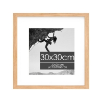 Κορνίζα τοίχου ξύλινη με ακρυλικό τζάμι 30x30εκ.