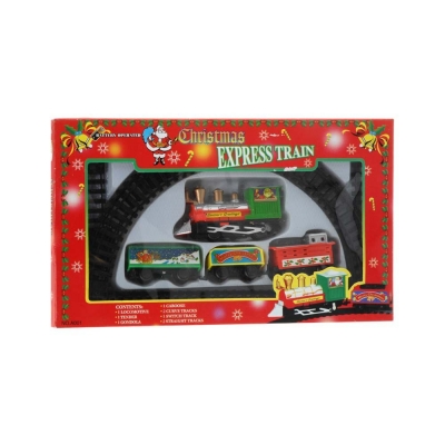 Τρενάκι χριστουγεννιάτικο με ράγες 180εκ.
