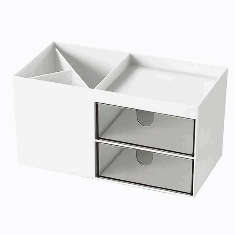 Organizer με 6 θήκες λευκό Y9,2x17,6x9εκ