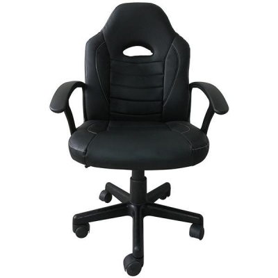 Καρέκλα gaming τροχήλατη Nexrdeco μαύρη Y96x63x64εκ.