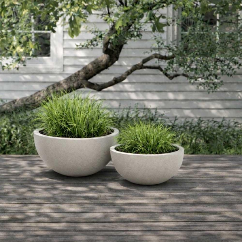 Γλάστρα - κασπώ Molio μπεζ Y16,5x40x38εκ.