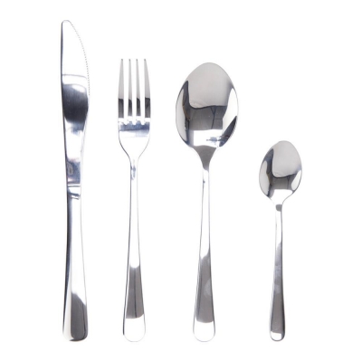 Μαχαιροπίρουνα ανοξείδωτα 16 τεμ. ασημί