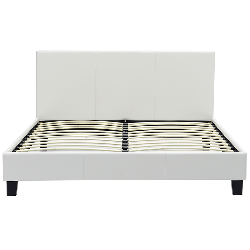 Κρεβάτι Nevil pakoworld 150x200 PU χρώμα λευκό ματ Κρεβάτι Nevil pakoworld 150x200 PU χρώμα λευκό ματ