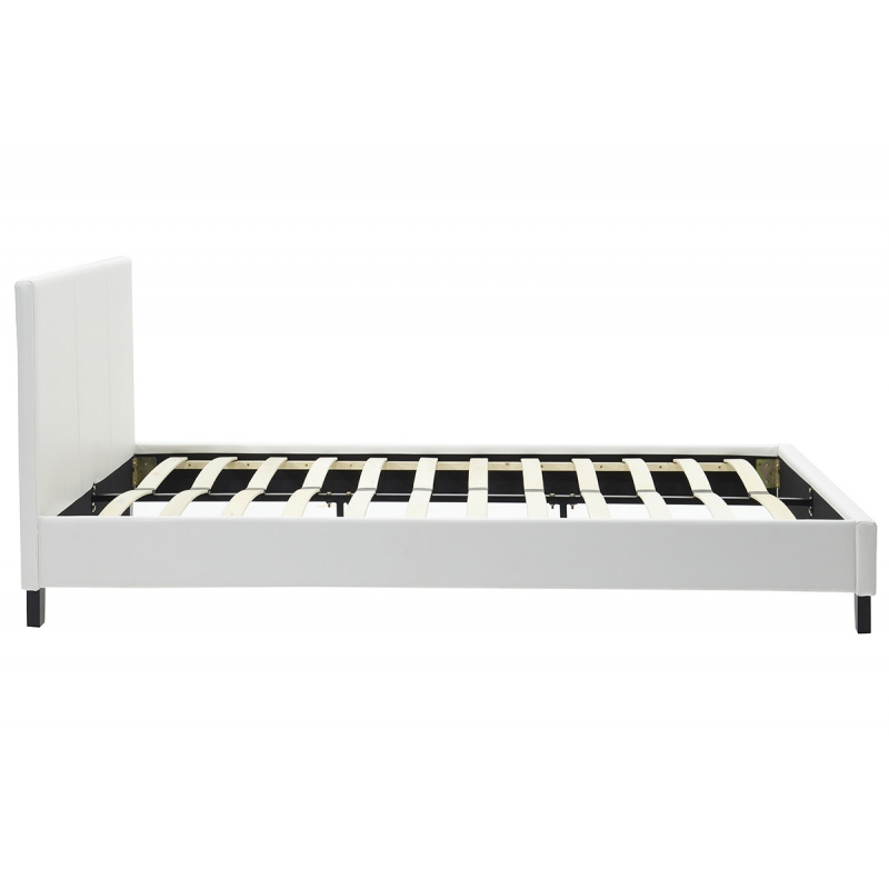 Κρεβάτι Nevil pakoworld 150x200 PU χρώμα λευκό ματ Κρεβάτι Nevil pakoworld 150x200 PU χρώμα λευκό ματ
