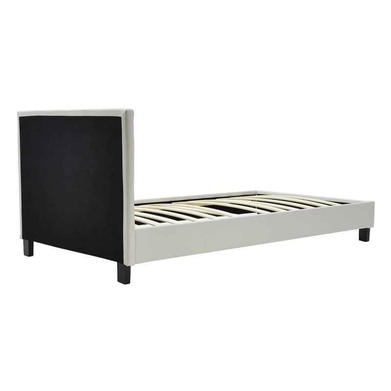 Κρεβάτι Nevil pakoworld 100x200 PU χρώμα λευκό ματ Κρεβάτι Nevil pakoworld 100x200 PU χρώμα λευκό ματ