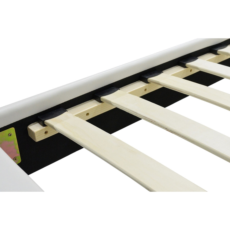 Κρεβάτι Nevil pakoworld 100x200 PU χρώμα λευκό ματ Κρεβάτι Nevil pakoworld 100x200 PU χρώμα λευκό ματ