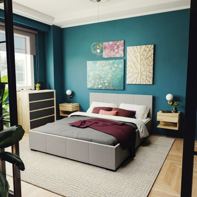 Κρεβάτι Norse pakoworld ύφασμα γκρι με αποθηκευτικό χώρο 160x200εκ Κρεβάτι Norse pakoworld ύφασμα γκρι με αποθηκευτικό χώρο 160x200εκ