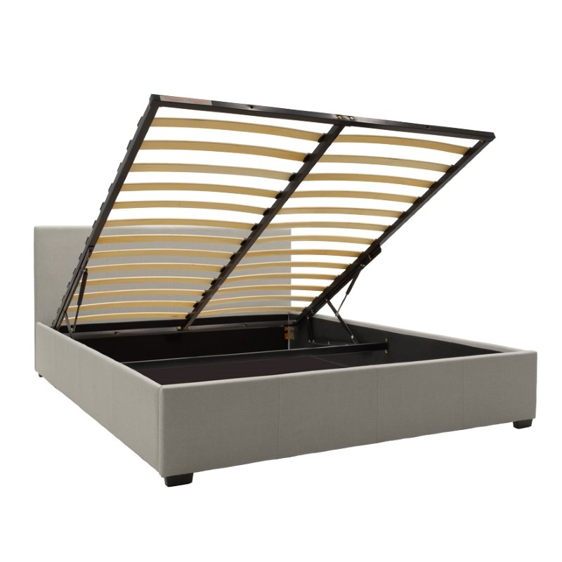 Κρεβάτι Norse pakoworld ύφασμα γκρι με αποθηκευτικό χώρο 160x200εκ Κρεβάτι Norse pakoworld ύφασμα γκρι με αποθηκευτικό χώρο 160x200εκ