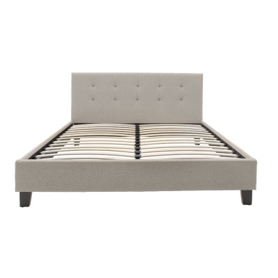 Κρεβάτι Mago pakoworld ύφασμα εκρού 150x200εκ Κρεβάτι Mago pakoworld ύφασμα εκρού 150x200εκ