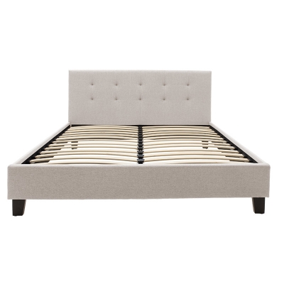 Κρεβάτι Mago pakoworld ύφασμα εκρού 160x200εκ Κρεβάτι Mago pakoworld ύφασμα εκρού 160x200εκ