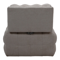 Πολυθρόνα-κρεβάτι Jelica pakoworld γκρι-μπεζ ύφασμα 88x110x86εκ