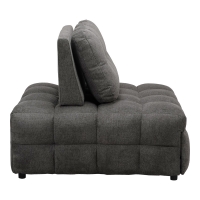 Πολυθρόνα-κρεβάτι Jelica pakoworld γκρι ύφασμα 88x110x86εκ