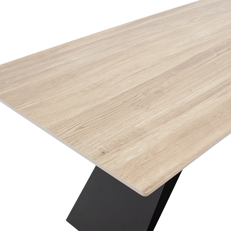 Τραπέζι Sabrina pakoworld sintered stone sonoma-μαύρο 180x90x75εκ Τραπέζι Sabrina pakoworld sintered stone sonoma-μαύρο 180x90x75εκ