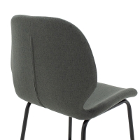 Σκαμπό bar Impel pakoworld μεταλλικό μαύρο-ύφασμα ανθρακί Σκαμπό bar Impel pakoworld μεταλλικό μαύρο-ύφασμα ανθρακί