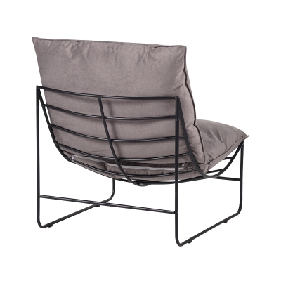 Πολυθρόνα Chopie pakoworld ύφασμα γκρι ποντικί-μαύρο πόδι 77x90x83εκ Πολυθρόνα Chopie pakoworld ύφασμα γκρι ποντικί-μαύρο πόδι 77x90x83εκ