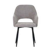 Πολυθρόνα Factols Inart μπεζ-γκρι ύφασμα-πόδι μαύρο μέταλλο 53x61x84εκ Πολυθρόνα Factols Inart μπεζ-γκρι ύφασμα-πόδι μαύρο μέταλλο 53x61x84εκ