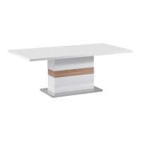 Τραπέζι Zoekrin Inart λευκό mdf 200x100x76εκ Τραπέζι Zoekrin Inart λευκό mdf 200x100x76εκ