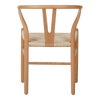 Καρέκλα Wishbone pakoworld rubberwood-σχοινί σε φυσική απόχρωση 53.5x57x74εκ Καρέκλα Wishbone pakoworld rubberwood-σχοινί σε φυσική απόχρωση 53.5x57x74εκ