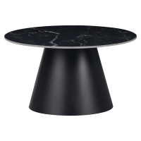 Βοηθητικά τραπέζια Fabrin Inart μαύρο μαρμάρου sintered stone-μαύρο μέταλλο Βοηθητικά τραπέζια Fabrin Inart μαύρο μαρμάρου sintered stone-μαύρο μέταλλο