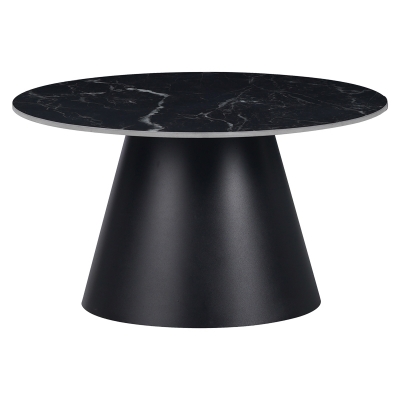 Βοηθητικά τραπέζια Fabrin Inart μαύρο μαρμάρου sintered stone-μαύρο μέταλλο Βοηθητικά τραπέζια Fabrin Inart μαύρο μαρμάρου sintered stone-μαύρο μέταλλο
