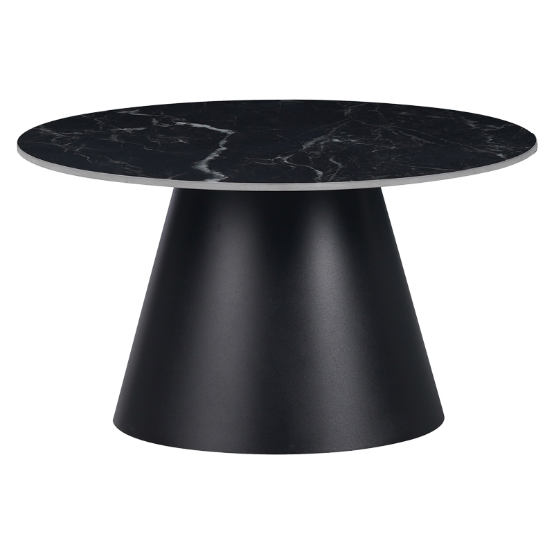 Βοηθητικά τραπέζια Fabrin Inart μαύρο μαρμάρου sintered stone-μαύρο μέταλλο Βοηθητικά τραπέζια Fabrin Inart μαύρο μαρμάρου sintered stone-μαύρο μέταλλο