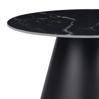 Βοηθητικά τραπέζια Fabrin Inart μαύρο μαρμάρου sintered stone-μαύρο μέταλλο Βοηθητικά τραπέζια Fabrin Inart μαύρο μαρμάρου sintered stone-μαύρο μέταλλο