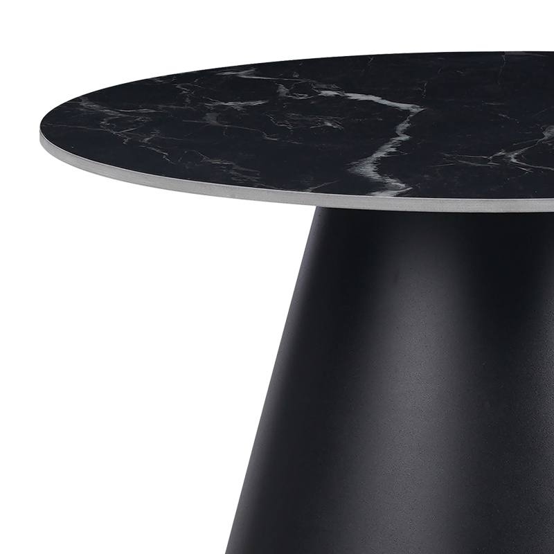 Βοηθητικά τραπέζια Fabrin Inart μαύρο μαρμάρου sintered stone-μαύρο μέταλλο Βοηθητικά τραπέζια Fabrin Inart μαύρο μαρμάρου sintered stone-μαύρο μέταλλο