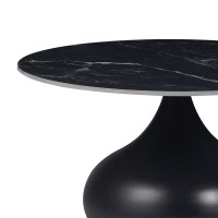Βοηθητικά τραπέζια Kirkene Inart sintered stone σε απόχρωση μαύρο μαρμάρου με μαύρο μέταλλο 2τεμ Βοηθητικά τραπέζια Kirkene Inart sintered stone σε απόχρωση μαύρο μαρμάρου με μαύρο μέταλλο 2τεμ