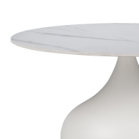 Βοηθητικά τραπέζια Kirkene Inart sintered stone σε απόχρωση λευκό μαρμάρου με λευκό μέταλλο 2τεμ Βοηθητικά τραπέζια Kirkene Inart sintered stone σε απόχρωση λευκό μαρμάρου με λευκό μέταλλο 2τεμ